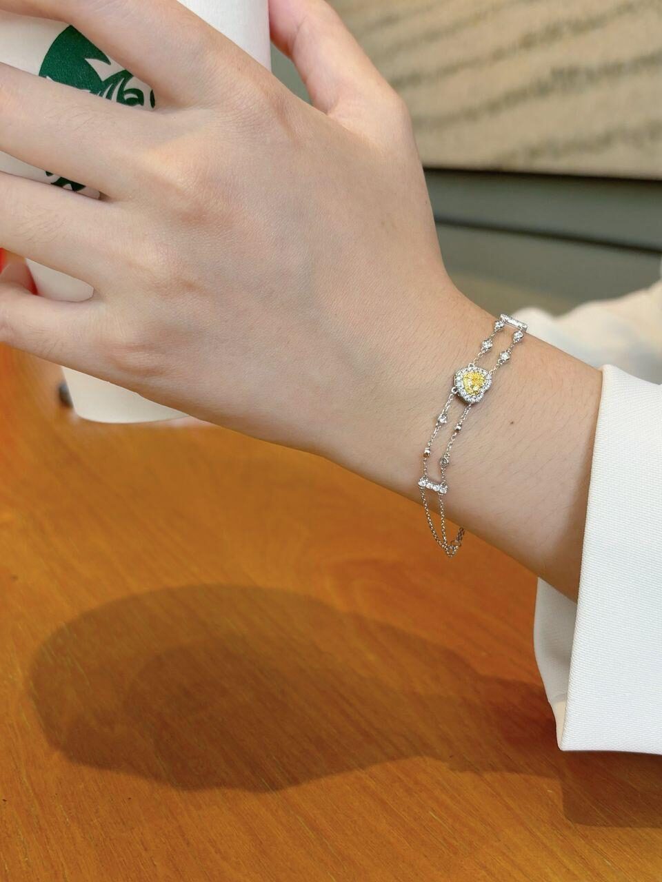 Vin Diamonds fancy yellow diamond bracelet
